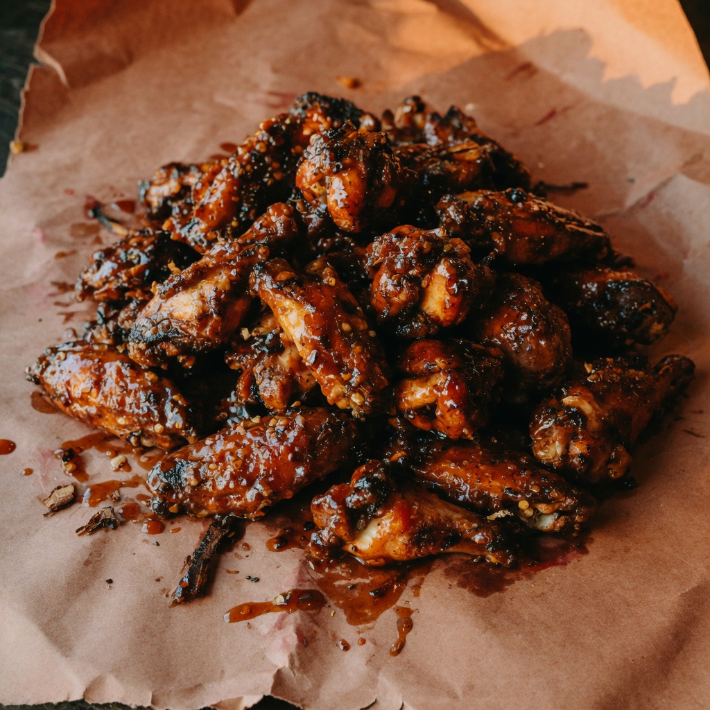 Illustration of food from Slows Bar BQ