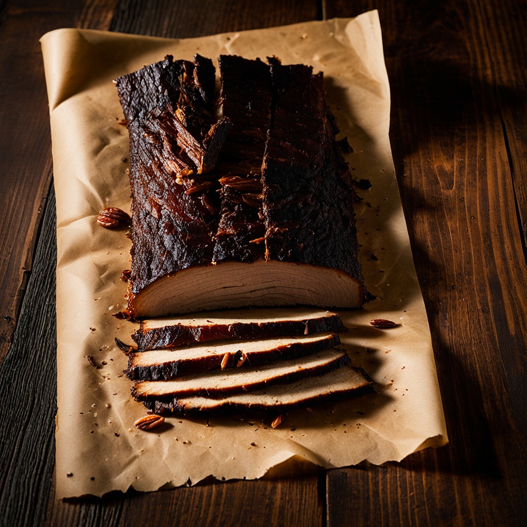 Illustration of food from Smokehouse 74