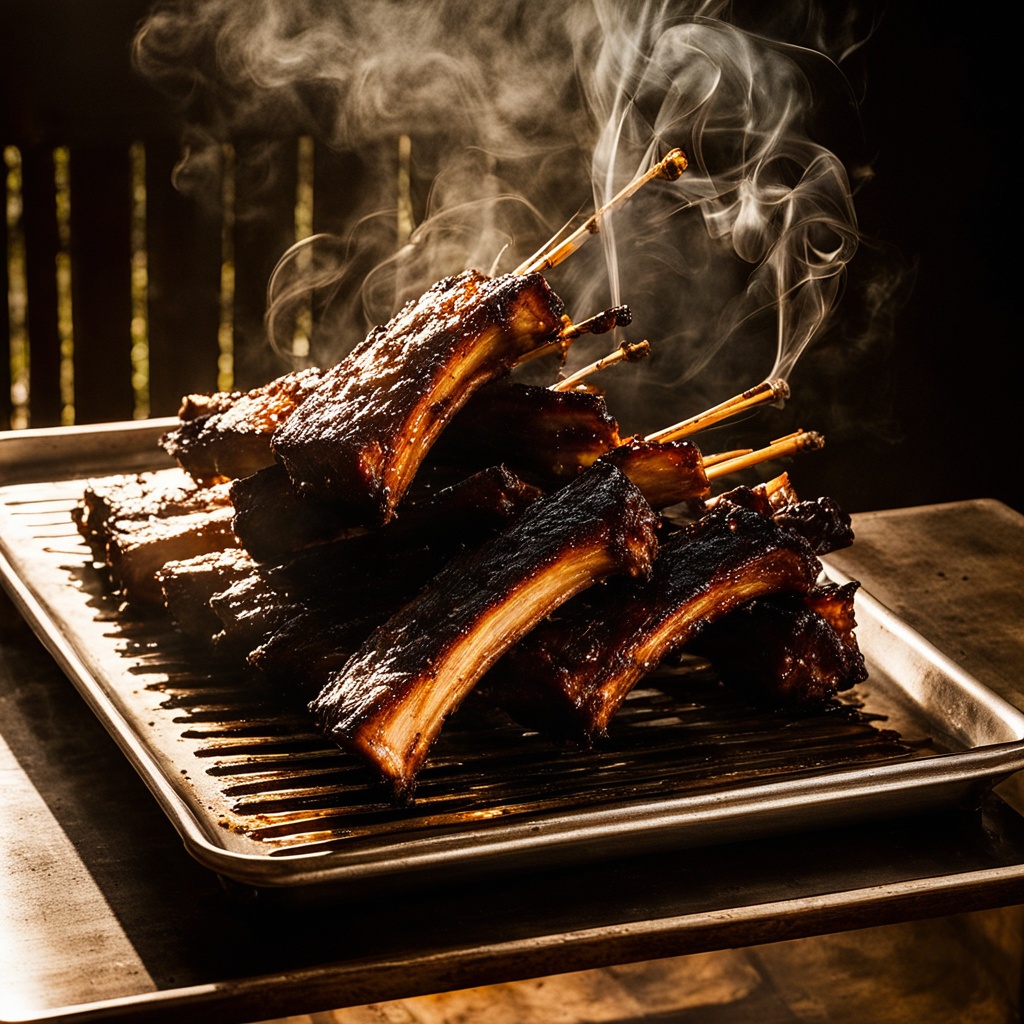 Illustration of food from Sweet Auburn BBQ