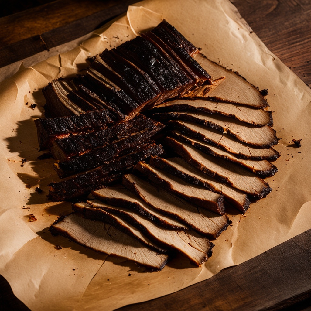 Illustration of food from Tennessee's BBQ
