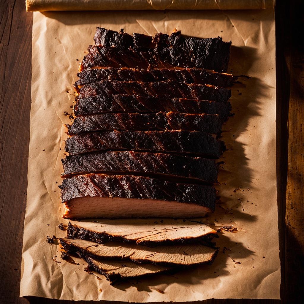 Illustration of food from Tex's World Famous Bar-B-Q