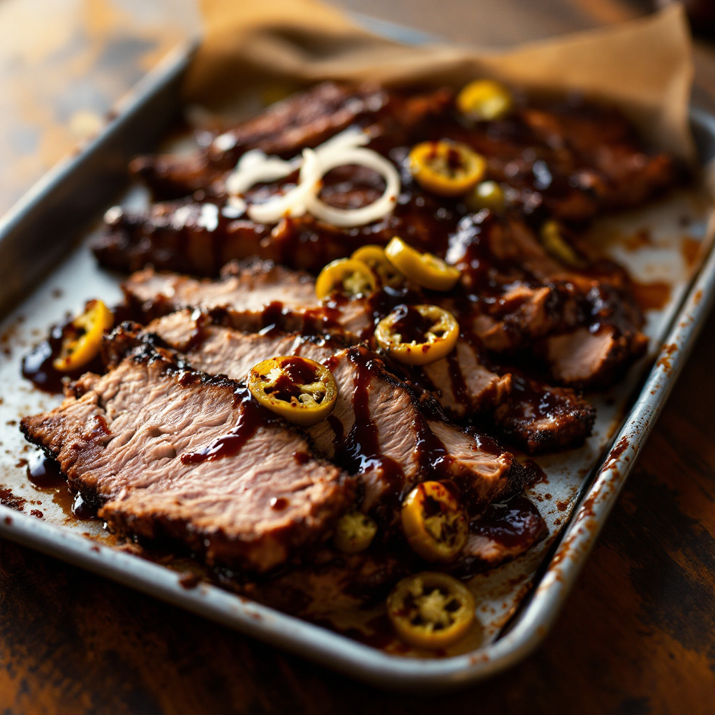 Illustration of food from The Bar-B-Q Shop
