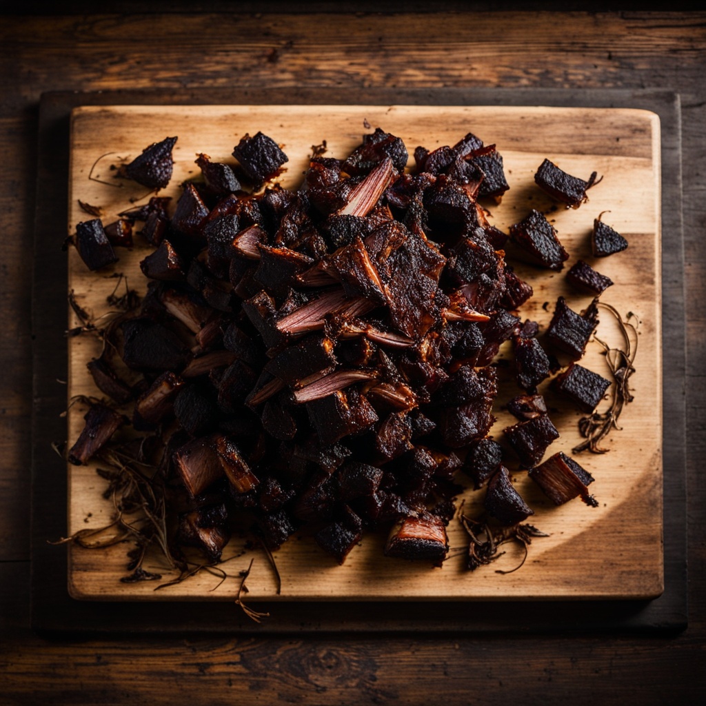 Illustration of food from The Memphis King BBQ