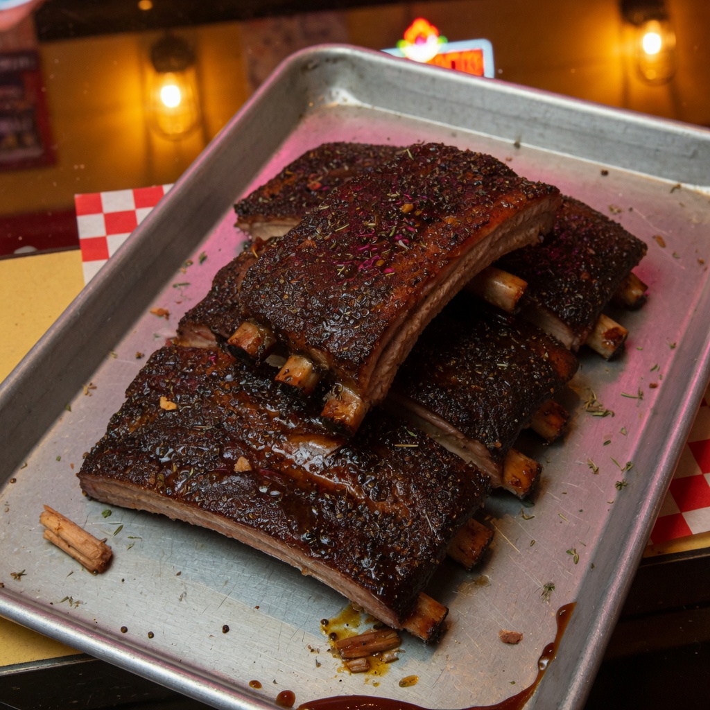 Illustration of food from The Southern Smokehouse