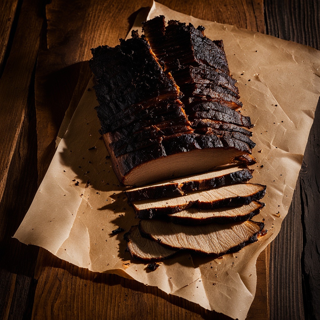 Illustration of food from Tyler's BBQ