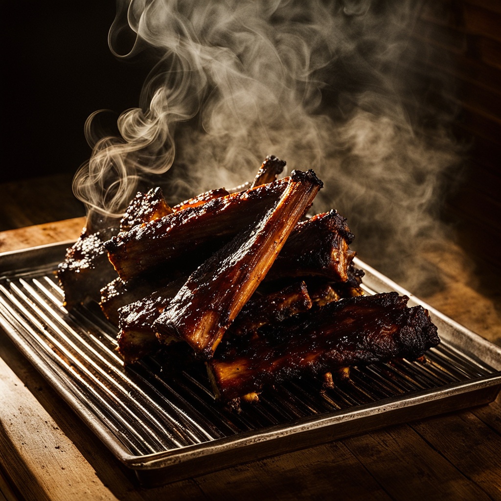 Illustration of food from Whitt's Barbecue