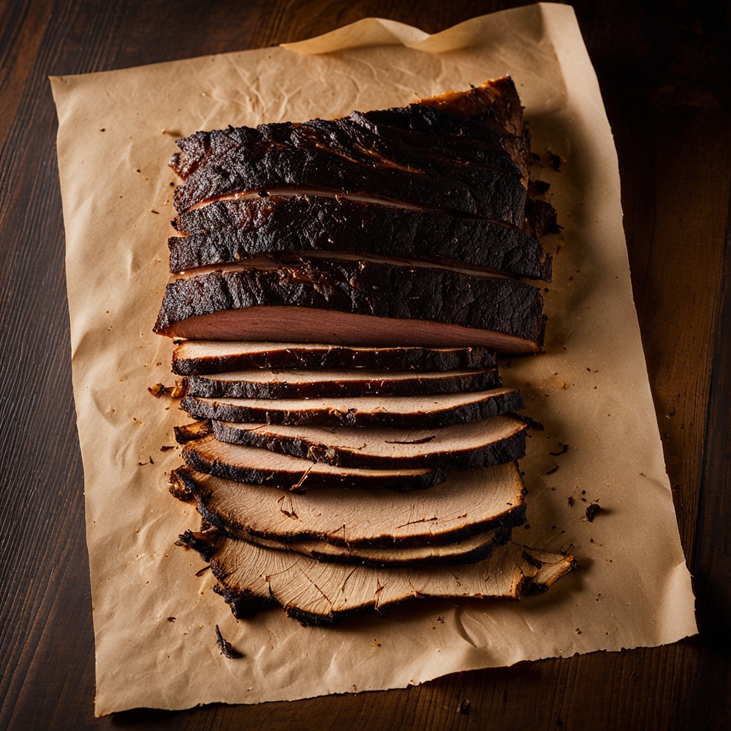 Illustration of food from Wood’s Chapel BBQ