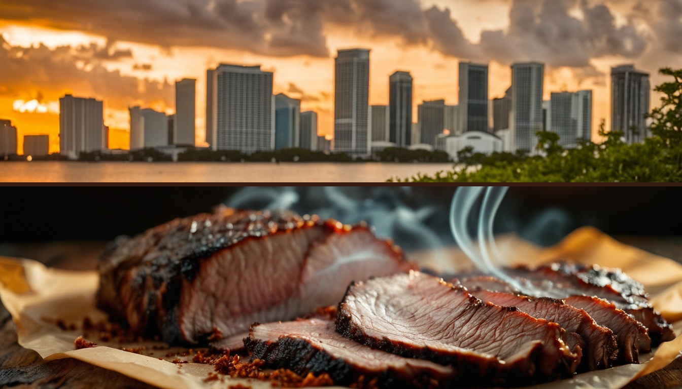 Illustration of Miami barbecue