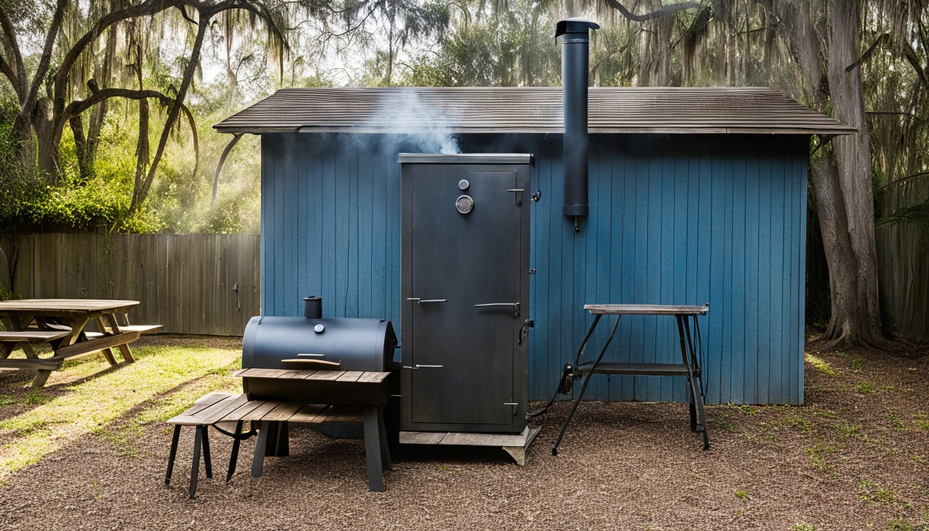 Illustration of New Orleans barbecue