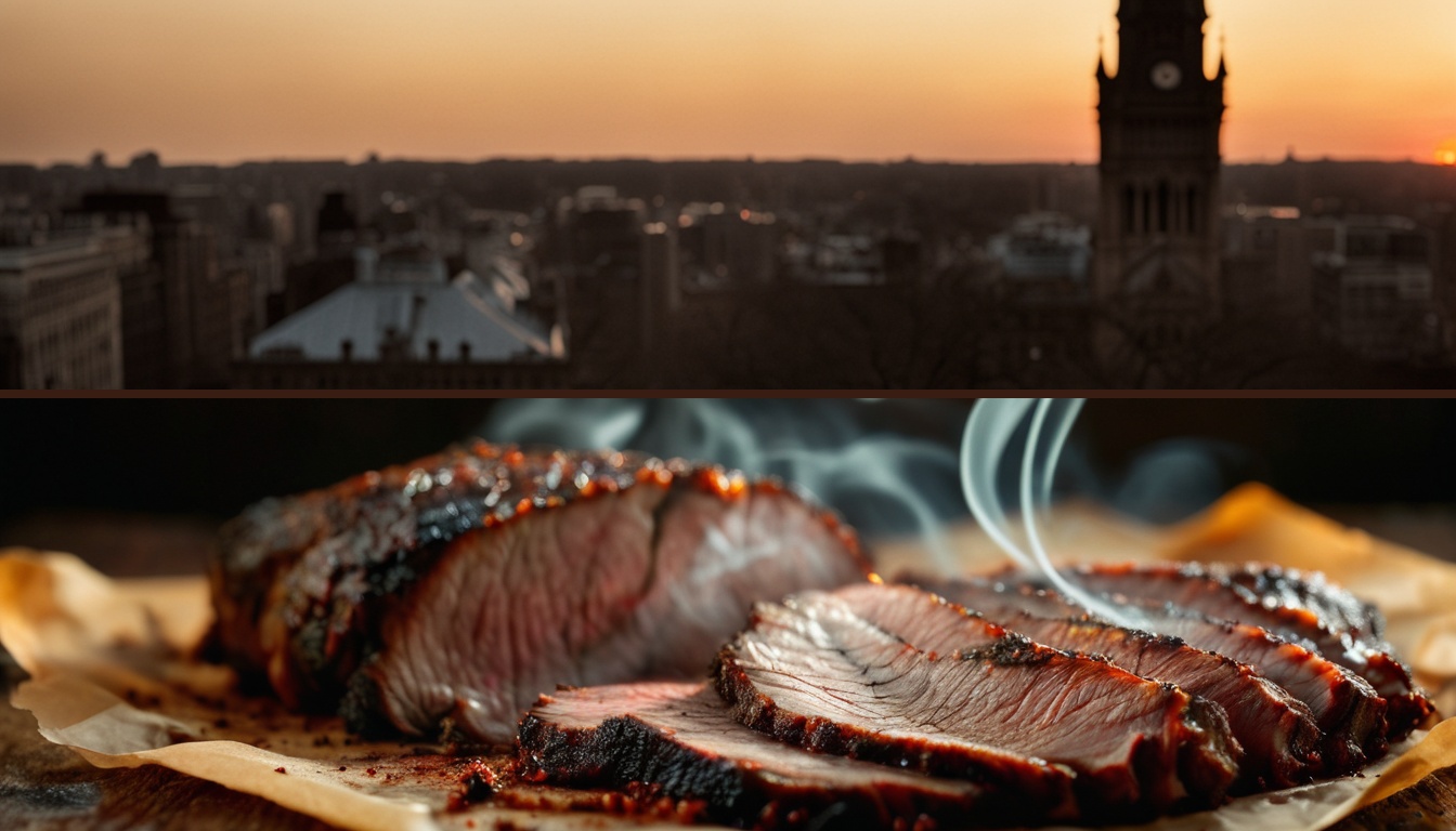 Illustration of Philadelphia barbecue