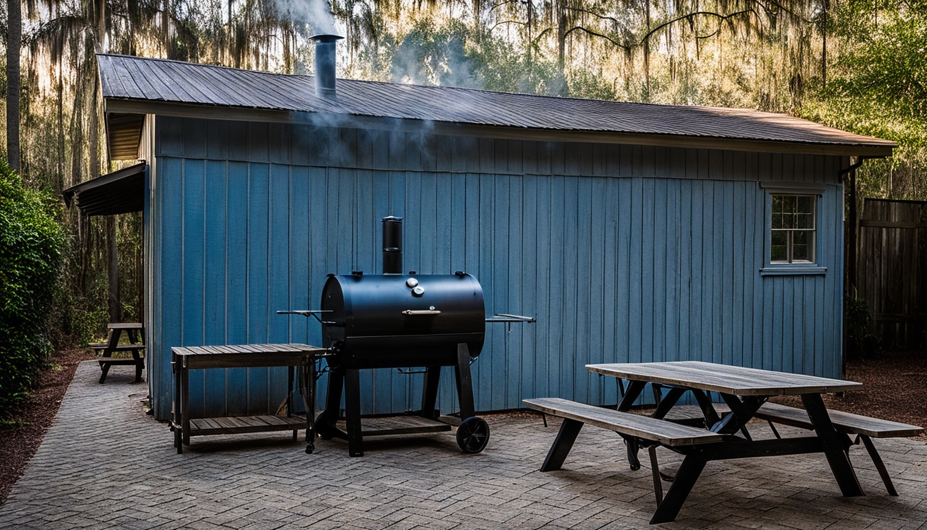 Illustration of Savannah barbecue