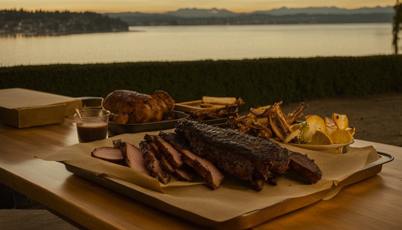 Illustration of Seattle barbecue